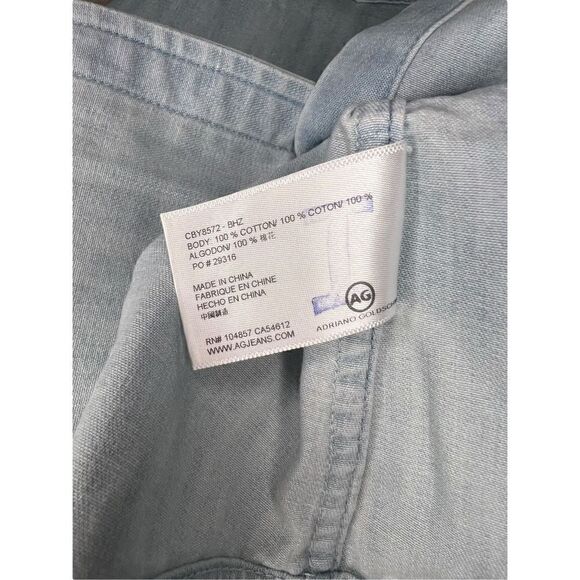 NEW AG Adriano Goldschmied Button-Up Sleeveless Top - Women’s S - Picture 6 of 6